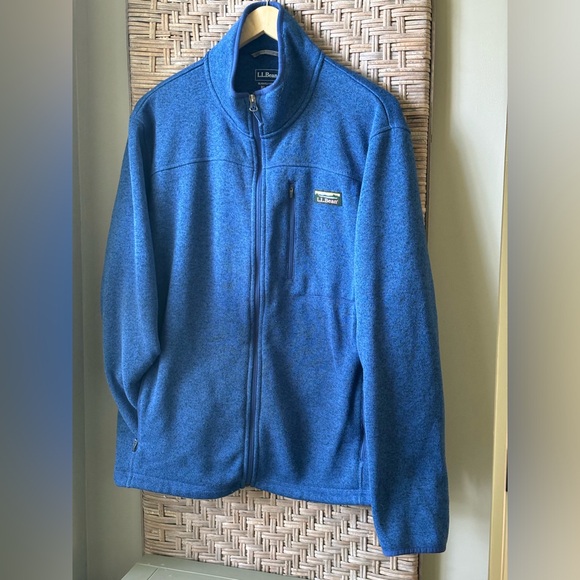 Men’s LL Bean Full Zip Sweater Fleece - Size XL - Blue - Picture 4 of 10